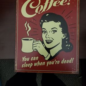 Vintage style metal poster